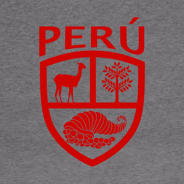 Perú - Escudo - Rojo by verde